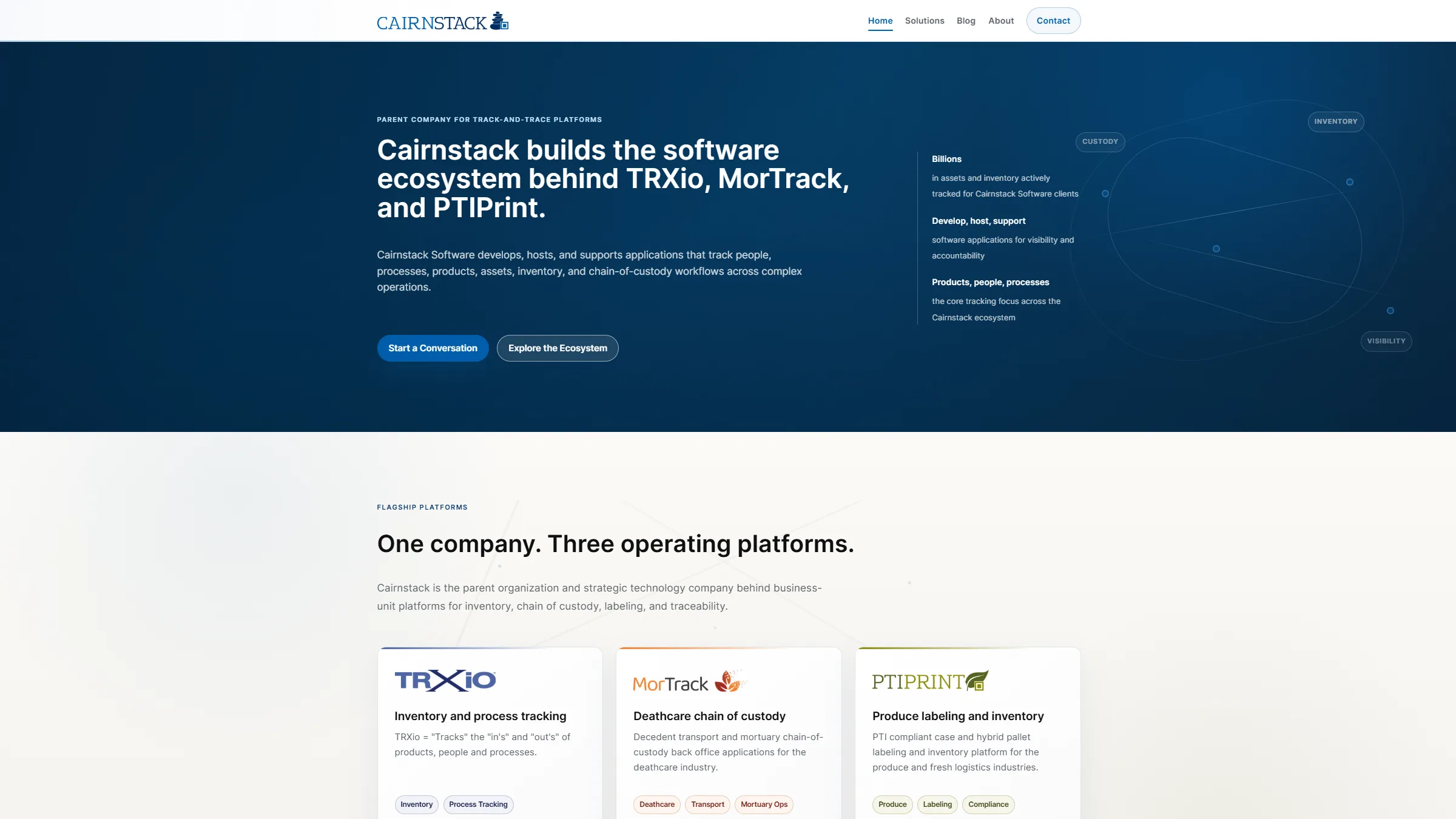 Cairnstack Website Demo